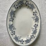 Oval dish 1900 “Réaumur” earthenware from Lunéville