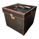 Travel trunk late nineteenth marked "At the start, Paris"