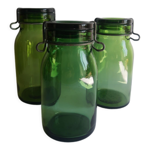 Set de 3 bocaux en verre
