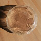 Tulip suspension in vintage holophanous glass