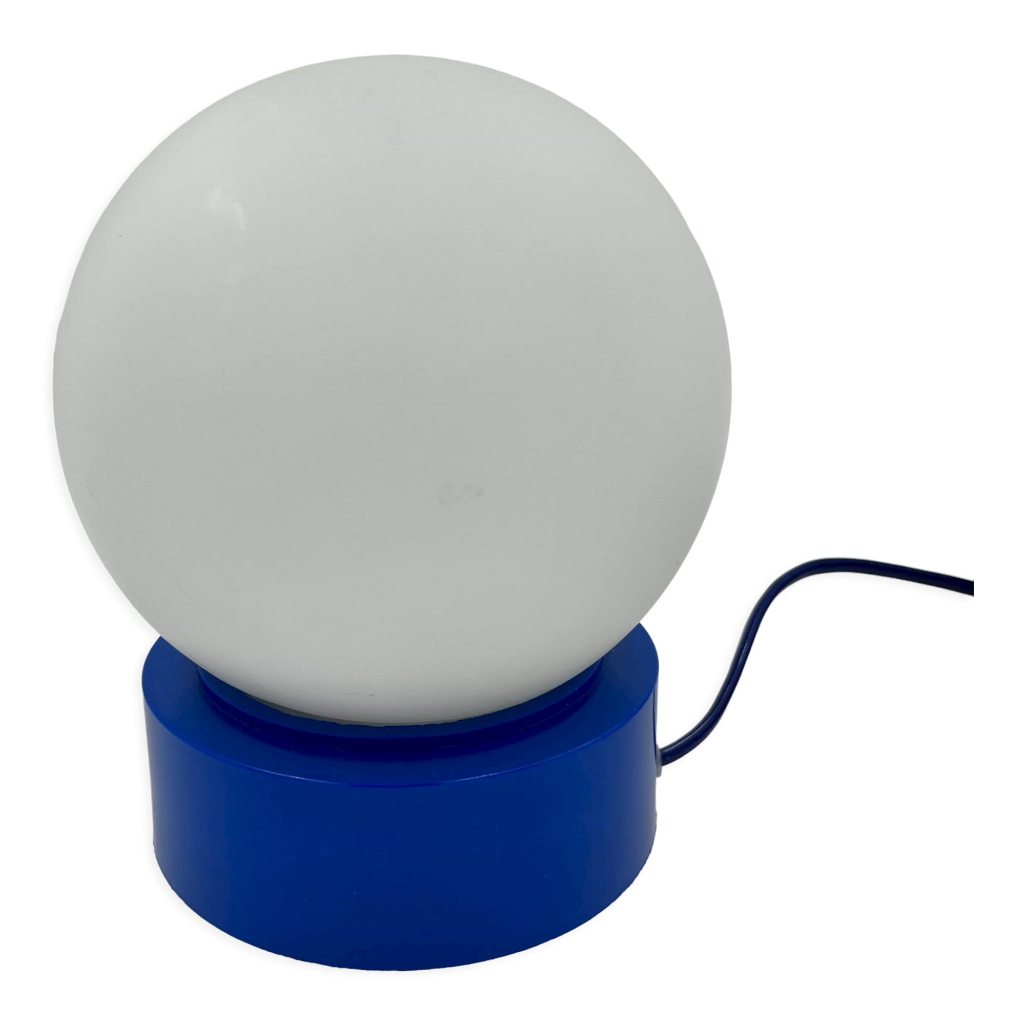 Blue table lamp Domec 80s