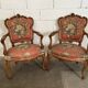 Pair of convertible armchairs