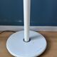 Vintage Space Age floor lamp in white metal Hala