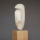 Large Abstract Alabaster Stone Sculpture. 1970s