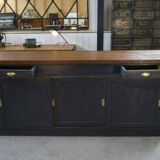 1950s pine sliding door counter