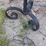 Wrought iron lamppost