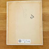 Vintage painting bouquet of flowers daisies irises