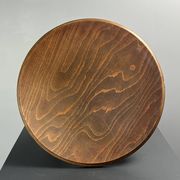 Midcentury wood turned barley twist side table with cork screw legs 1950s