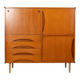 Vintage highboard 1960s wooden sideboard italian design