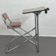 Pupitre pliable écolier vintage assise en similicuir
