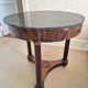Mahogany gueridon with a marble top