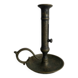 Antique burnished brass candlestick