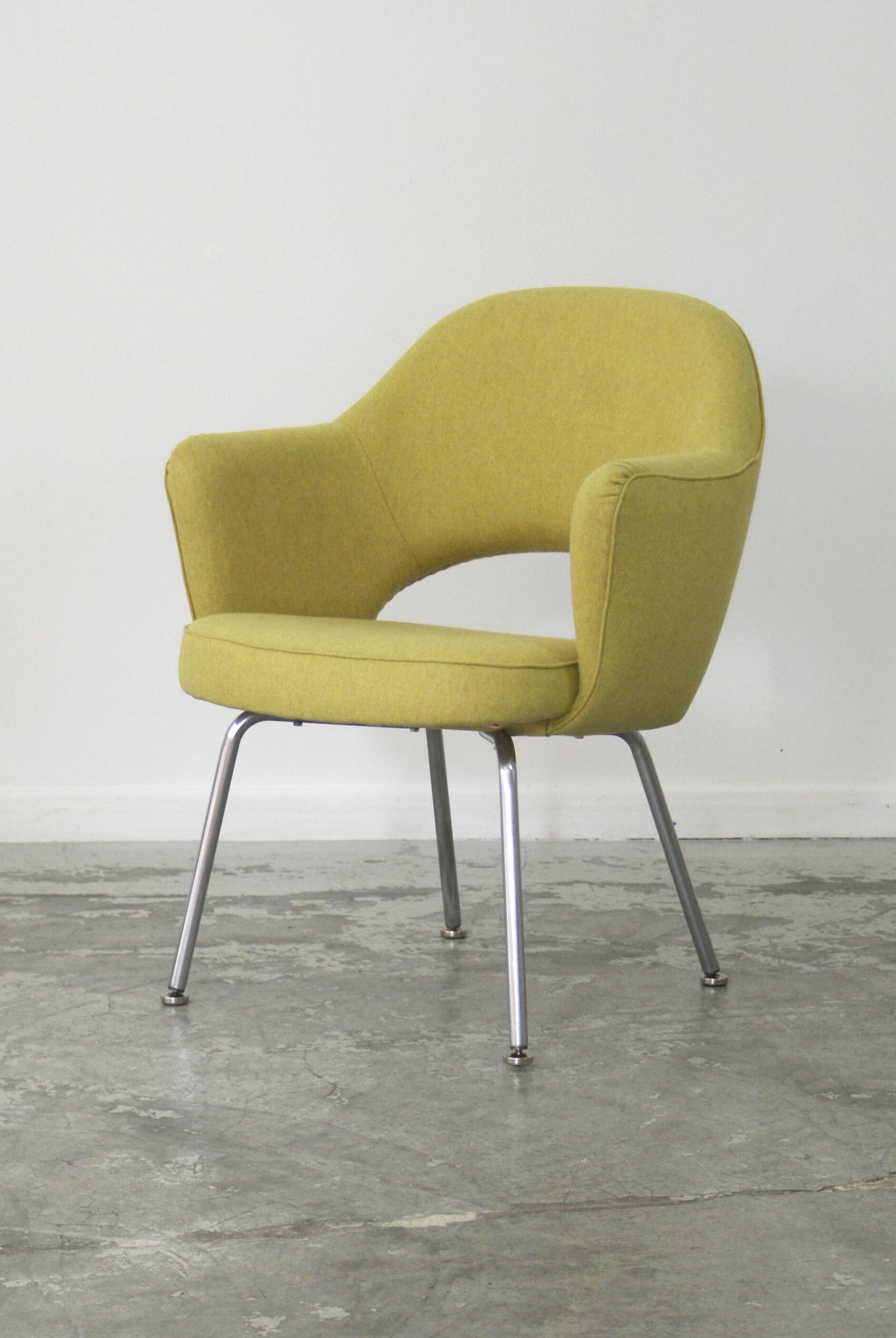 Eero Saarinen fabric armchairs