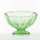 Ring Around fruit bowl, mid-century modern, pressed glass, Ząbkowice, Poland, 1950s
