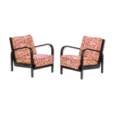 Pair of Armchairs by K. Kozelka & A. Kropacek, Czechoslovakia, 1940s
