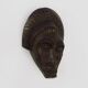 African style terracotta mask signed Siki