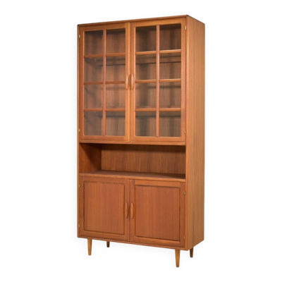Vitrine par Dyrlund années 1970, haut de gamme scandinave en teck danois.