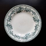 Antique ironstone plate from Saint-Amand – Guadeloupe model