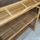 Secretary desk in vintage buri rattan