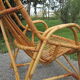 Rattan armchair 60s