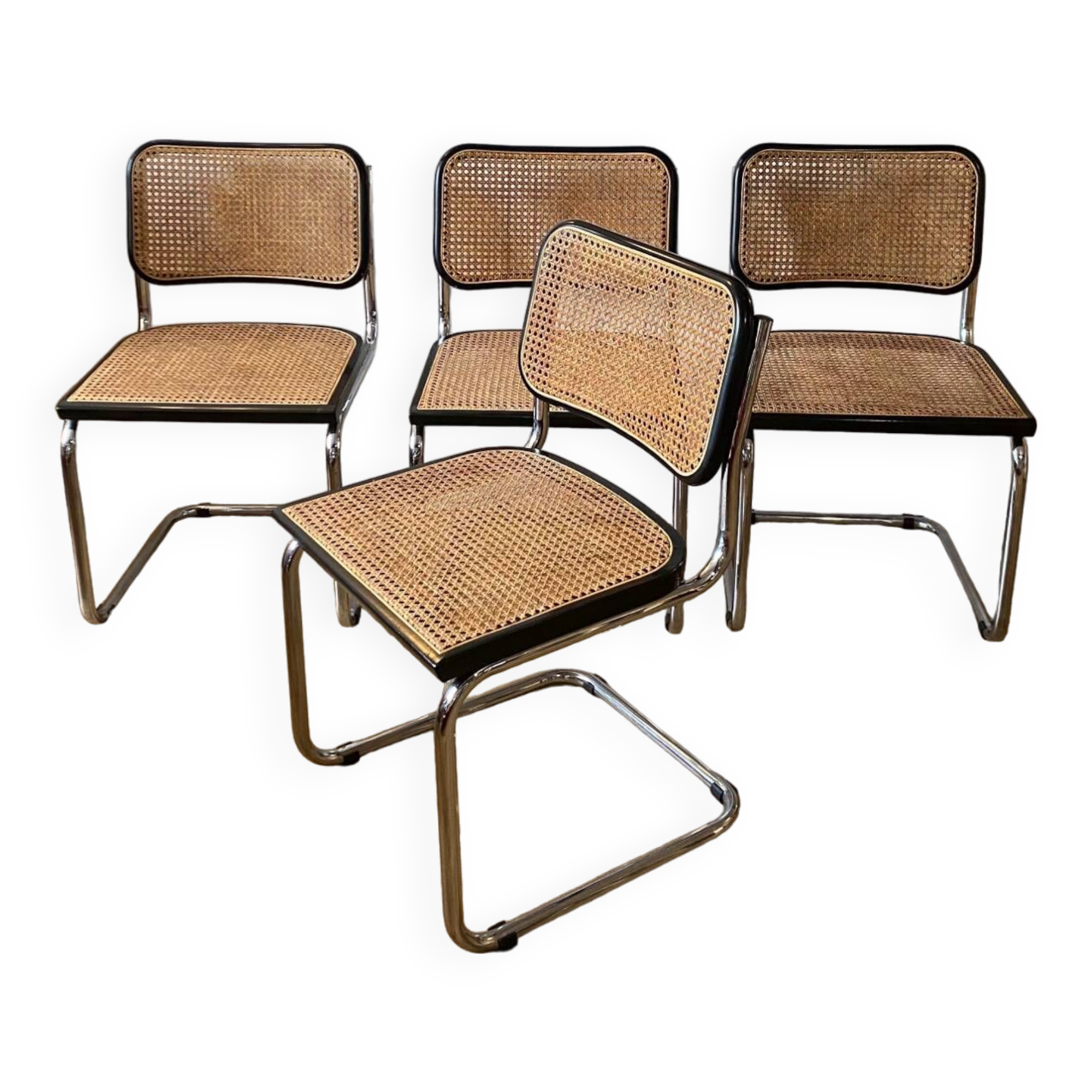 Set of 4 Cesca Breuer chairs