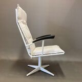 Pair of metal swivel chair and bakelite design 1960