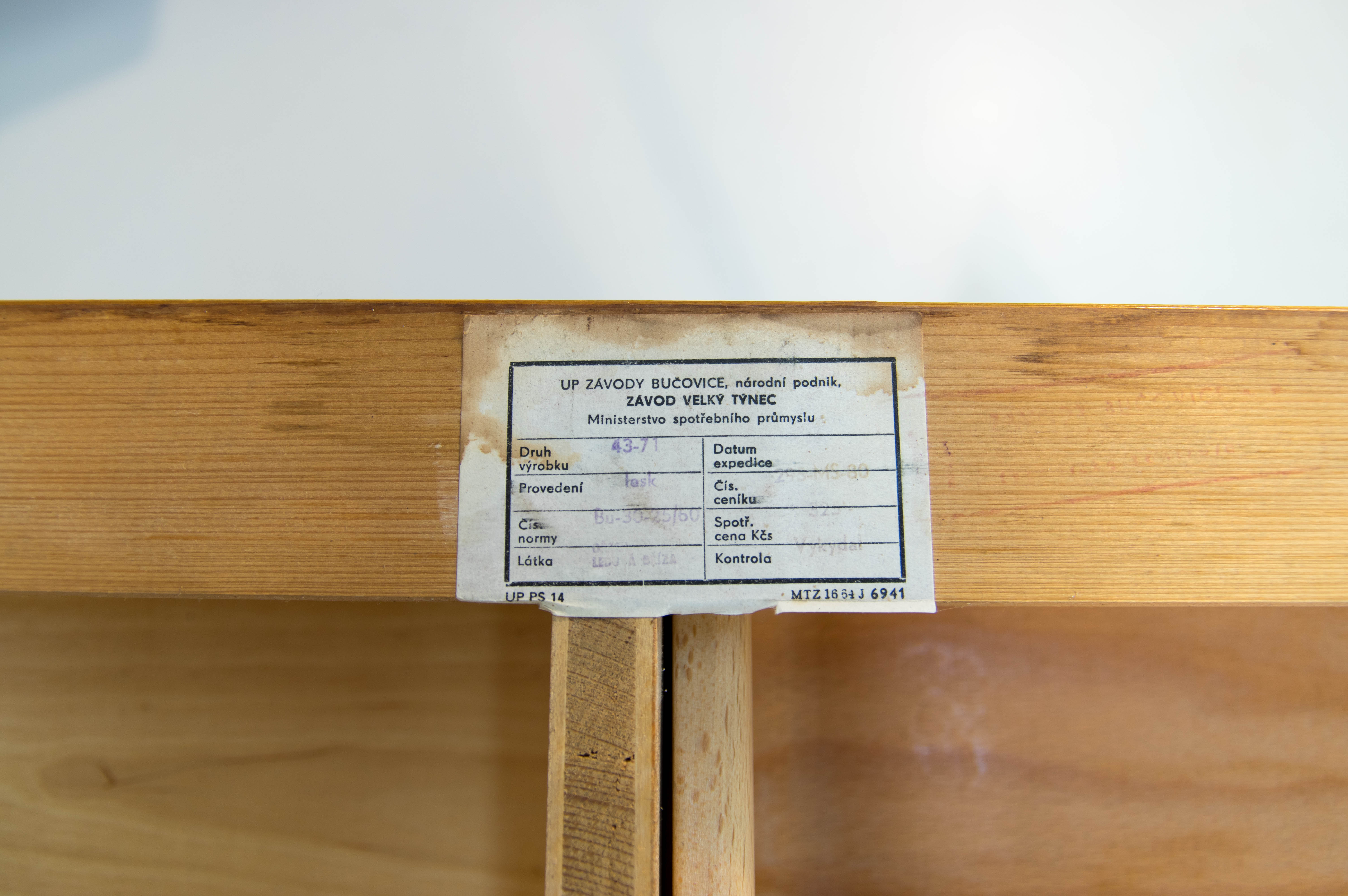 Modular set of table, night stand and chest of drawers by M. Pozar, 1960s