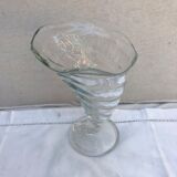 Ancient wine ox abondance Bormioli Rocco moulded glass made in italy vintage