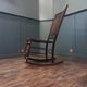 Antique English beech rocking chair cottage style