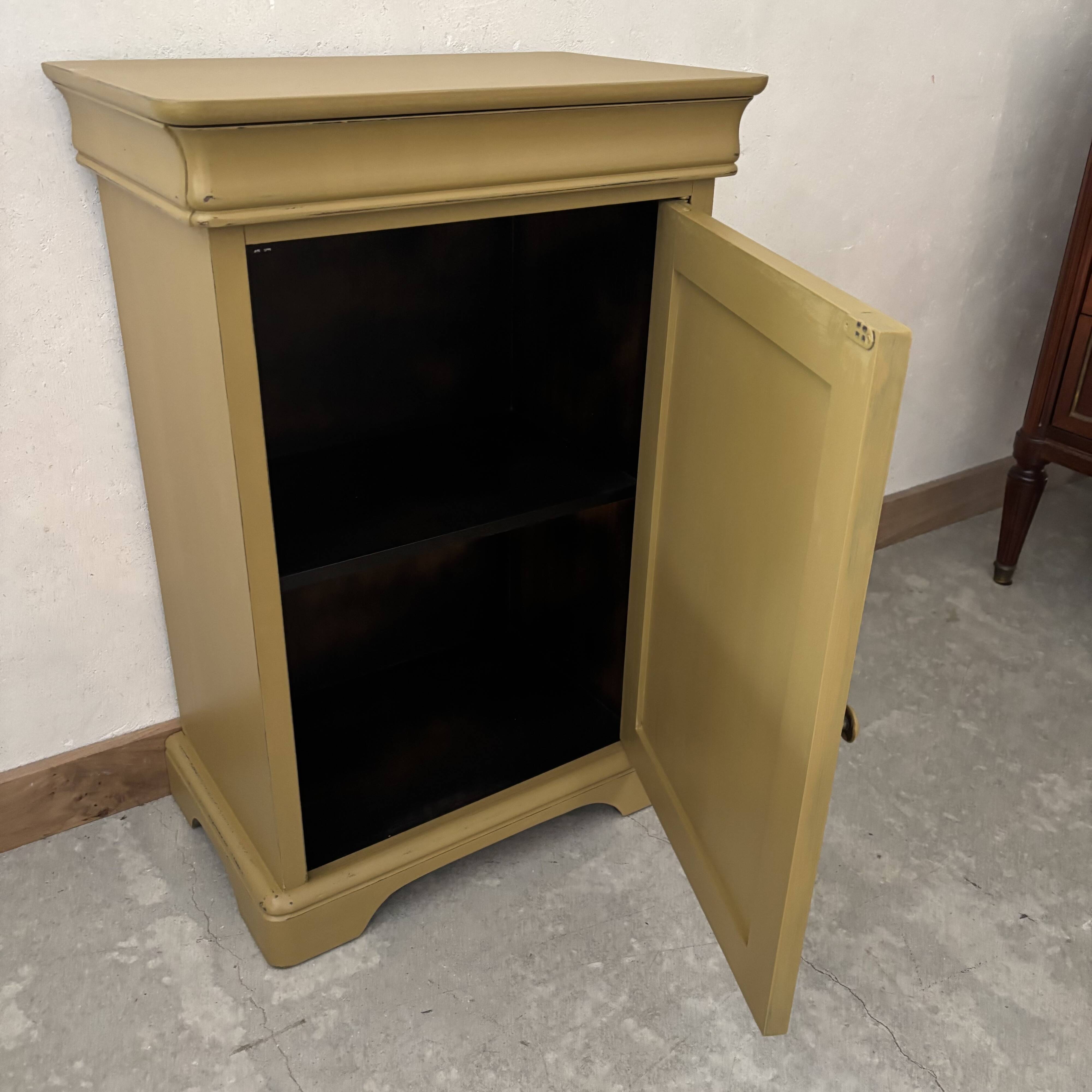 Wooden bedside table