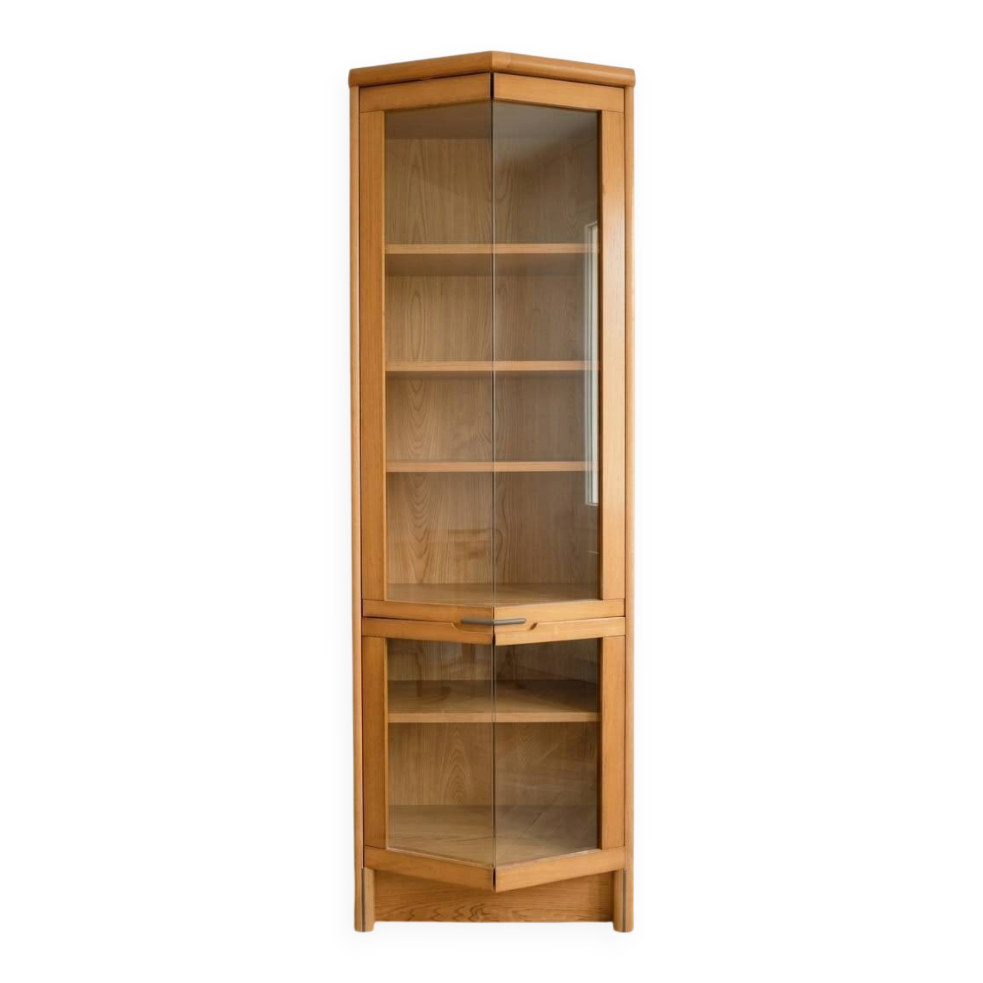 Antique wooden display cabinet