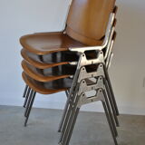 DSC-106 chairs by Giancarlo Piretti for Anonima Castelli ,1970