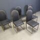 Vintage brass dining chairs by Belgochrom, 1970s