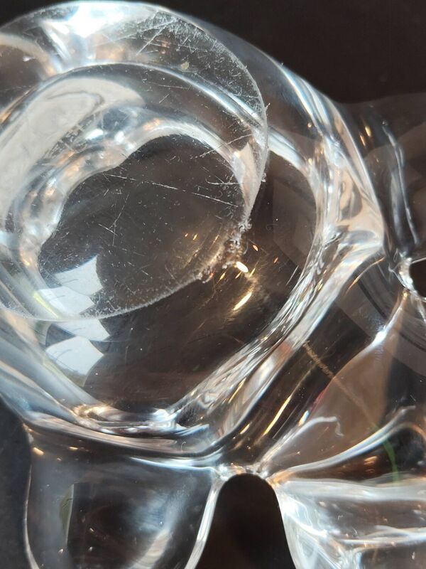 Vide-poche en cristal figuratif – Ours – Cristal de Vannes