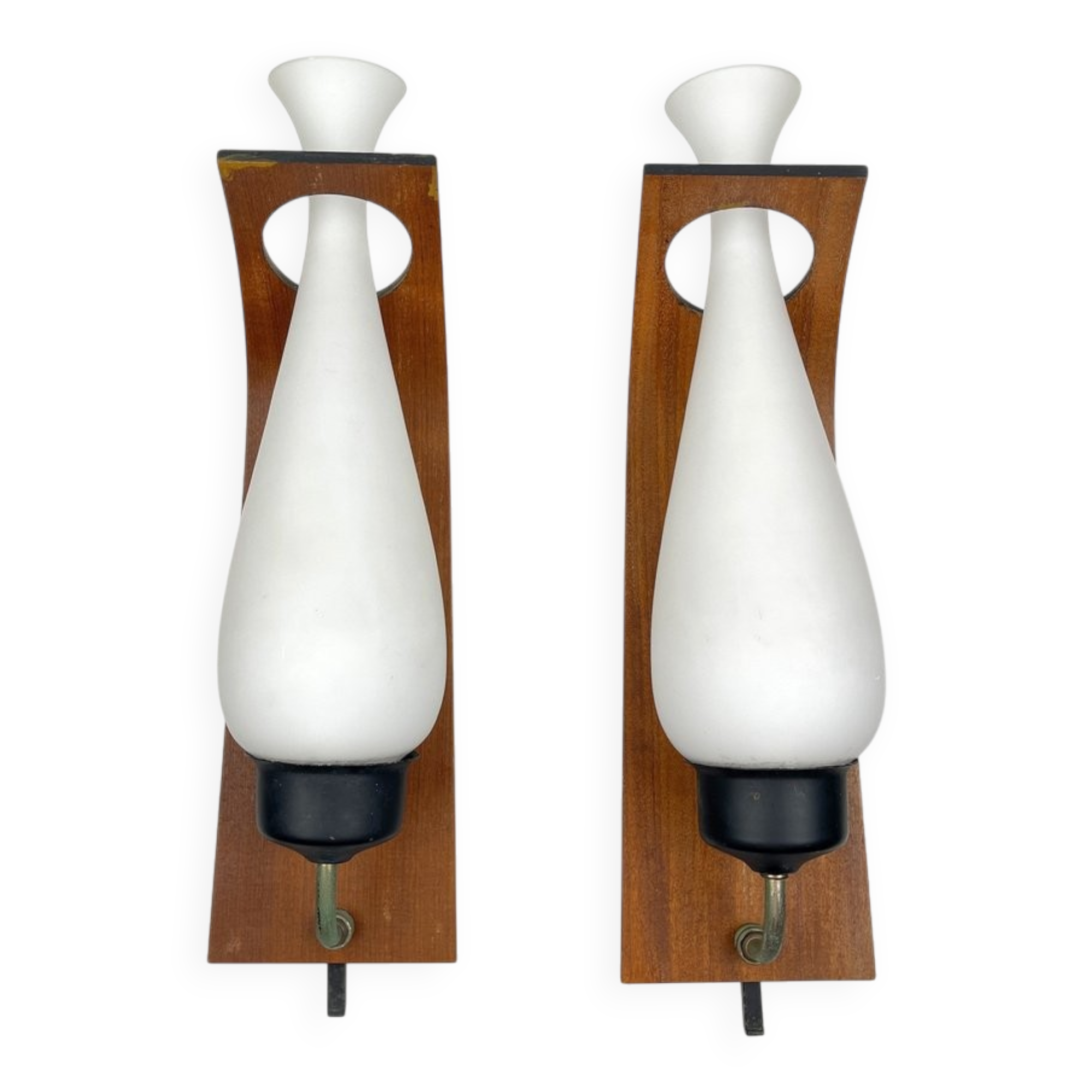 Stilnovo wall sconces, Italy, 1950s, set of 2