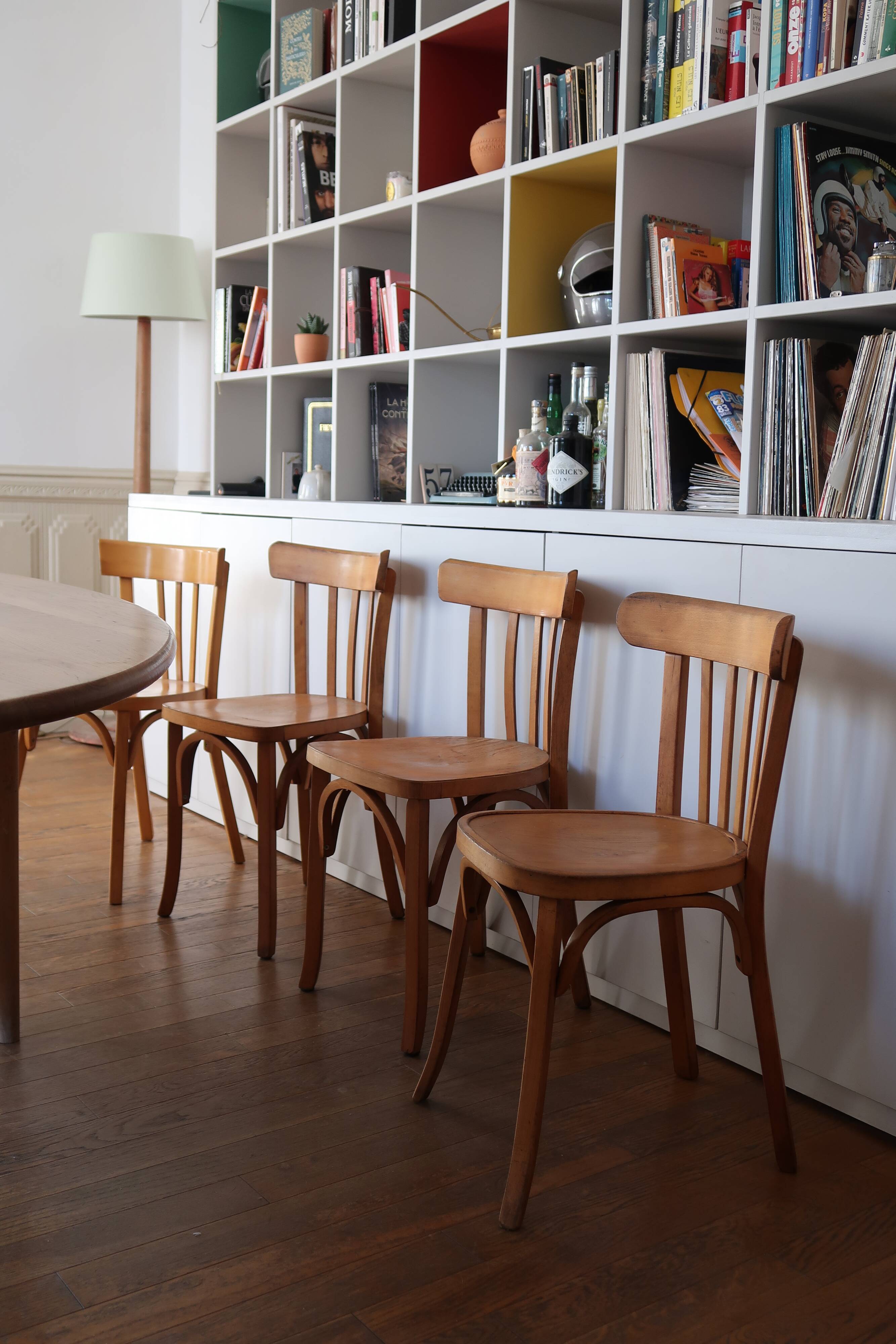4 vintage bistro chairs