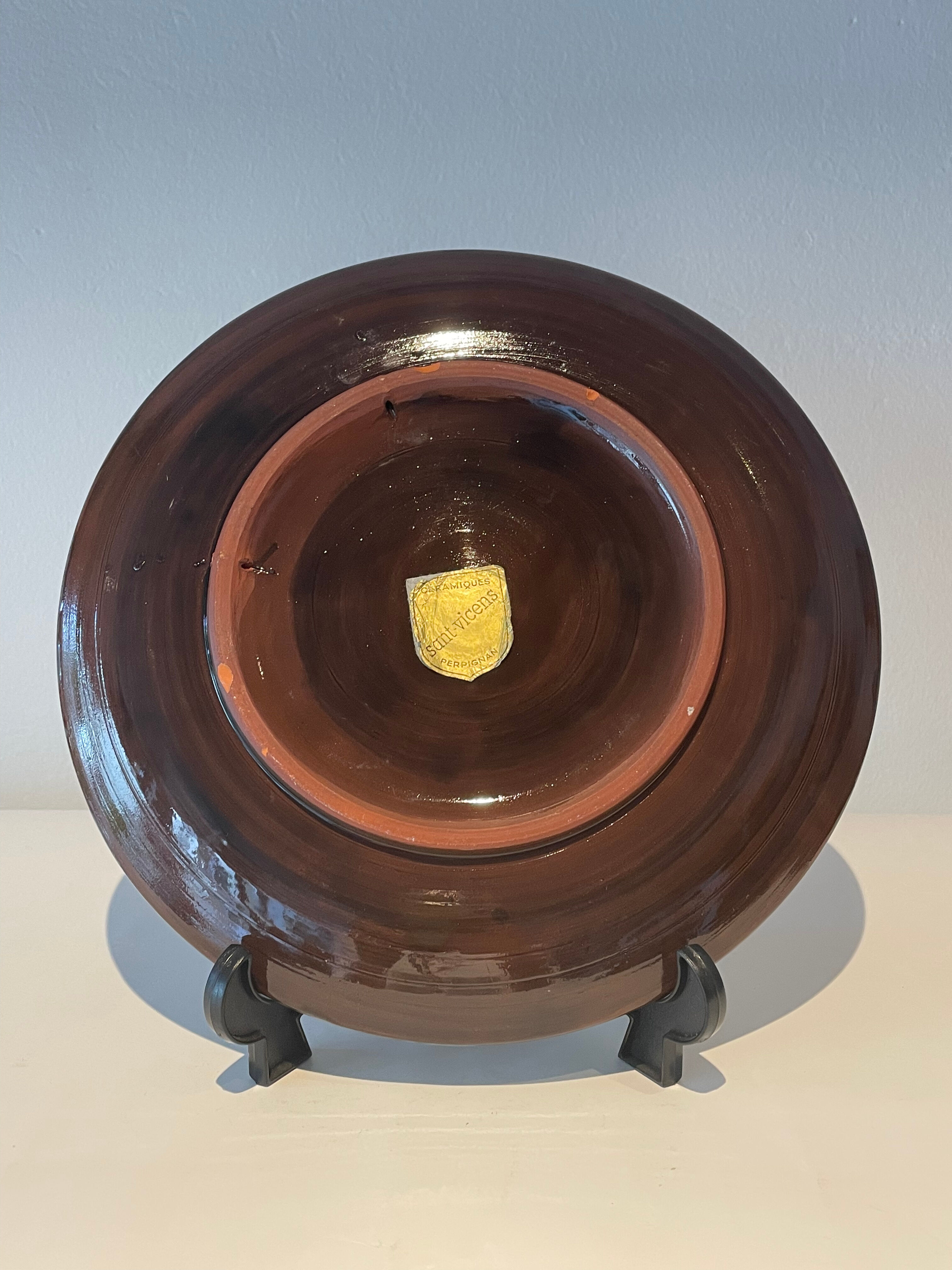 Ceramic plate St Vicens