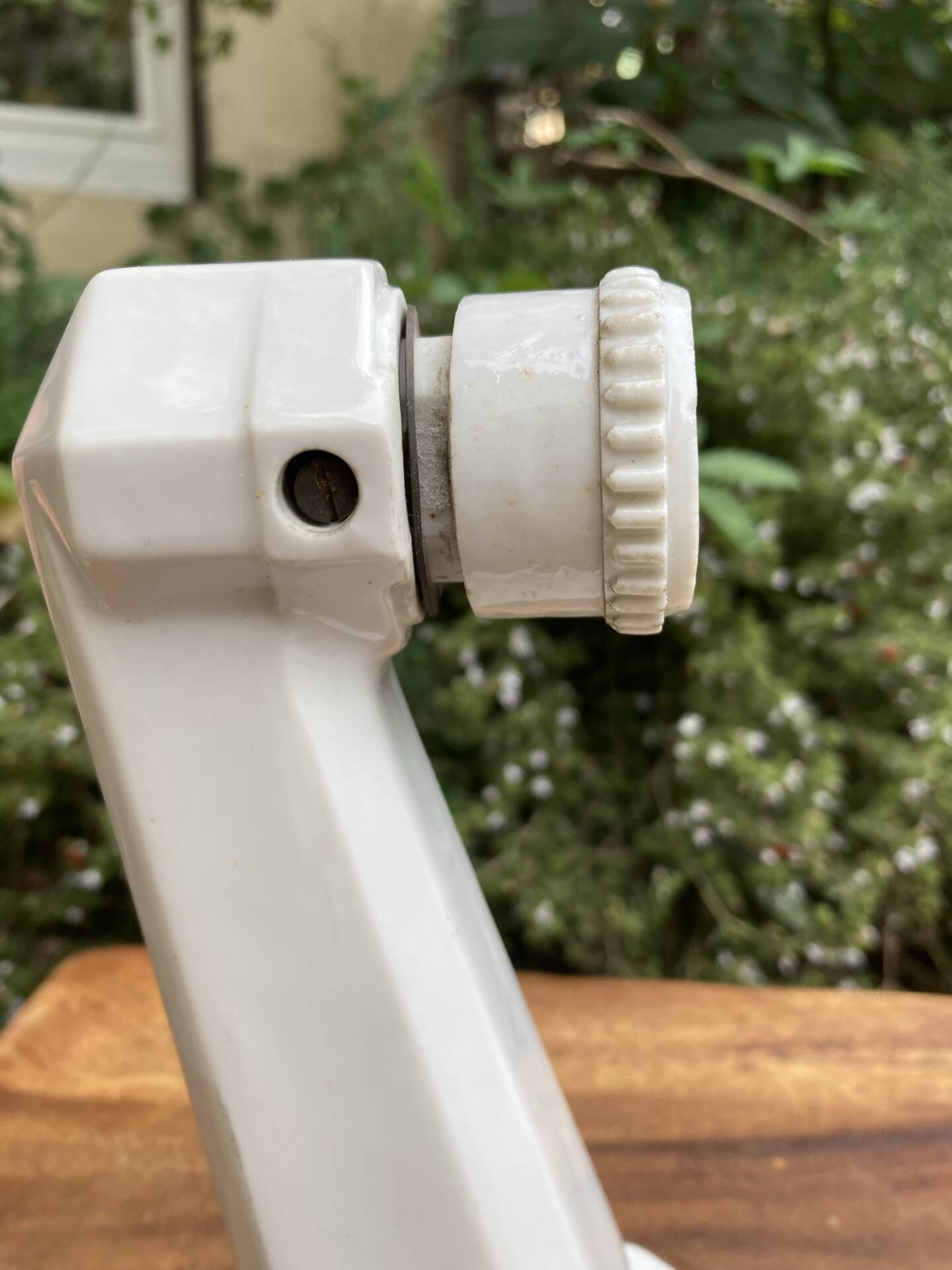 Art Deco wall sconce white porcelain