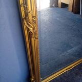 Miroir Louis XV bois doré ep XIX em - 144 cm