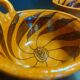 Pair of handled bowls, glazed terracotta, Mexico, mid-20th century.