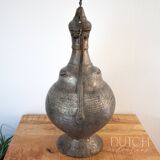 Pichet à eau turc antique en métal, Empire ottoman, très ancien, années 1880