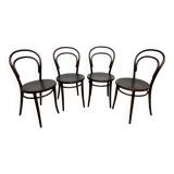 Curved wooden dining chairs no. 14 by Ton Bystřice pod Hostýnem