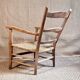 Antique country mulched armchair