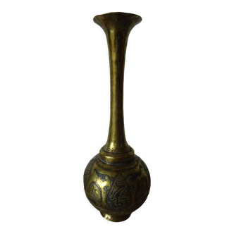 Middle eastern vase in copper brassware