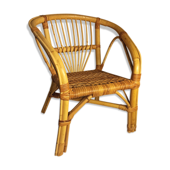 Rattan armchair for children