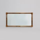 Large 20th century rectangle gilded Deknudt mirror in Baroque style, Belgiu