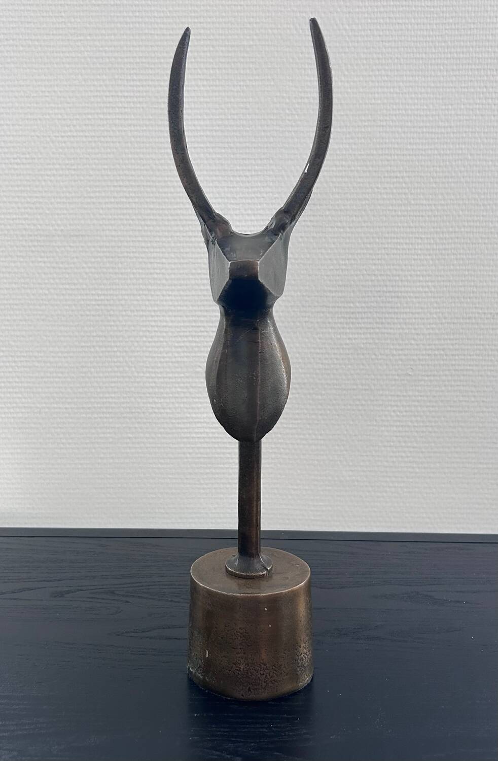 Stylized bovine trophy