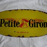 Enamel yellow plate "The small Gironde"