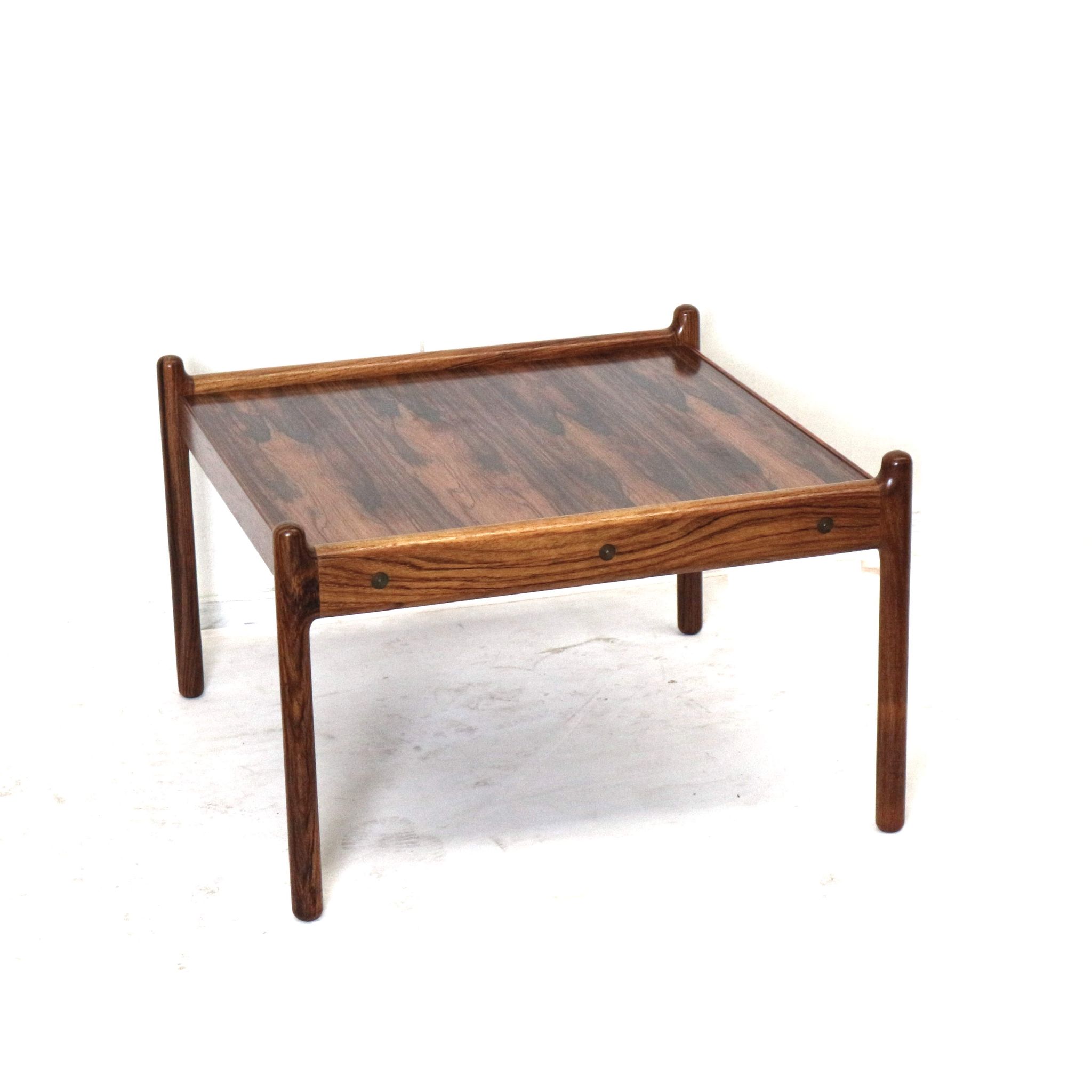 Vintage rosewood coffee table by C.F. Christensen Silkeborg made in the 1960s
