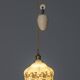 Hanging glass lampshade, vintage (hand-painted)